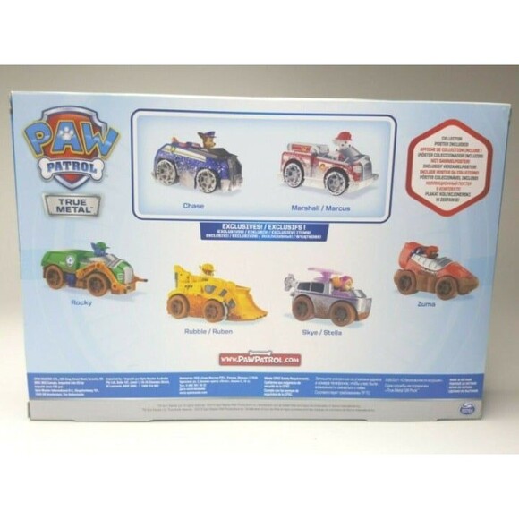 Paw Patrol Off Road Mud True Metal Gift Pack Set of 6 Die-Cast Snow Exclusives - Picture 3 of 4
